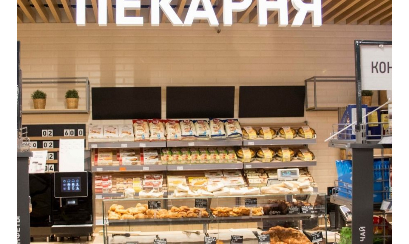 Пекарня в сетевом гипермаркете / Высокий трафик