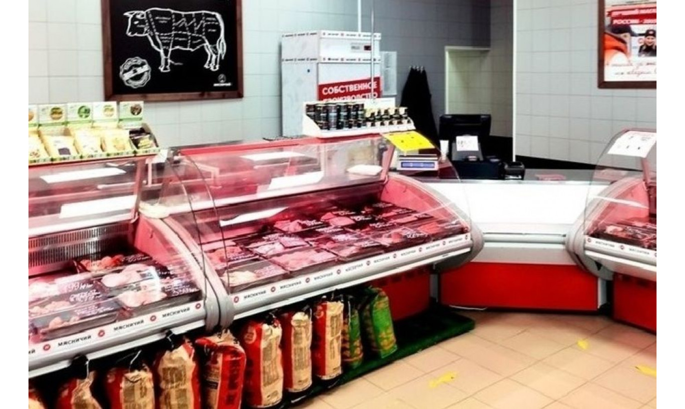 Магазин мяса без конкурентов в проходном месте